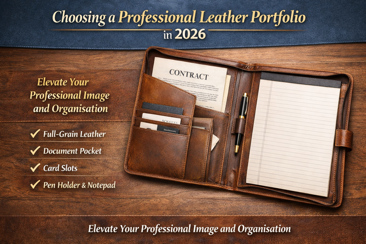 Leather portfolio