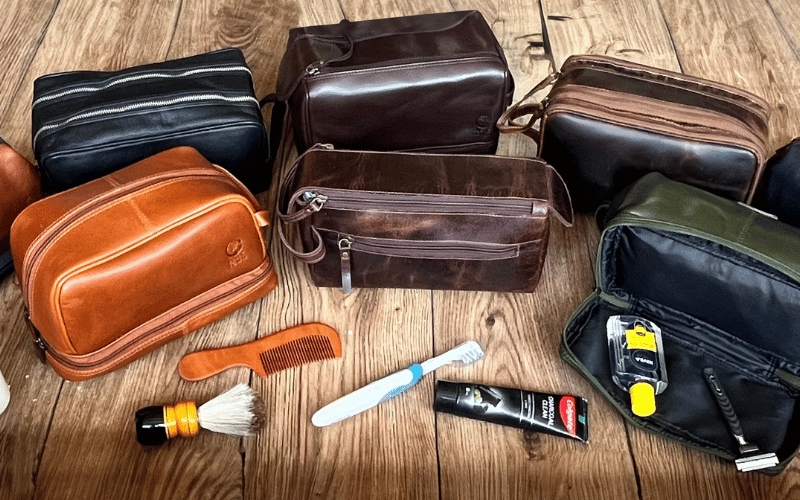Leather Toiletry Bag
