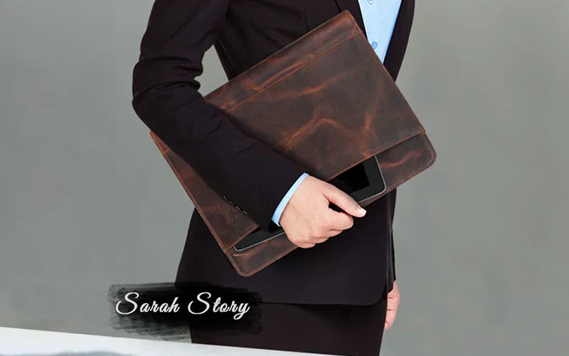 Customer Story: The Elegance of the Rustic Town Full Grain Leather Portfolio