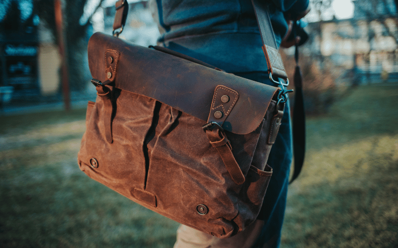 Leather Messenger Bag