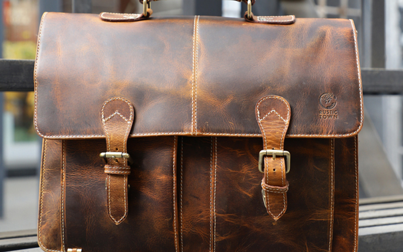 Leather Satchel Bag