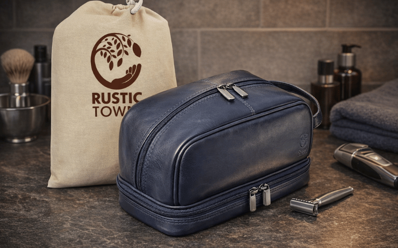 Leather Toiletry Bag