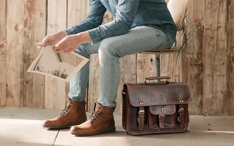 Best Brown Leather Briefcases for Lawyers and Attorneys: The  display picture 1