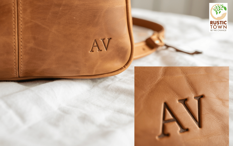Rustic Town Custom Leather Personalization – Monogram Your Bag