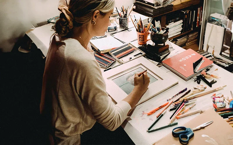 Stay Organized and Stylish with the Leather Zippered Pen Pencil Holder Case Pouch