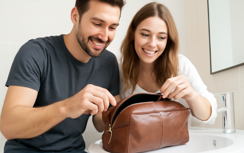 Toiletry Leather Bags