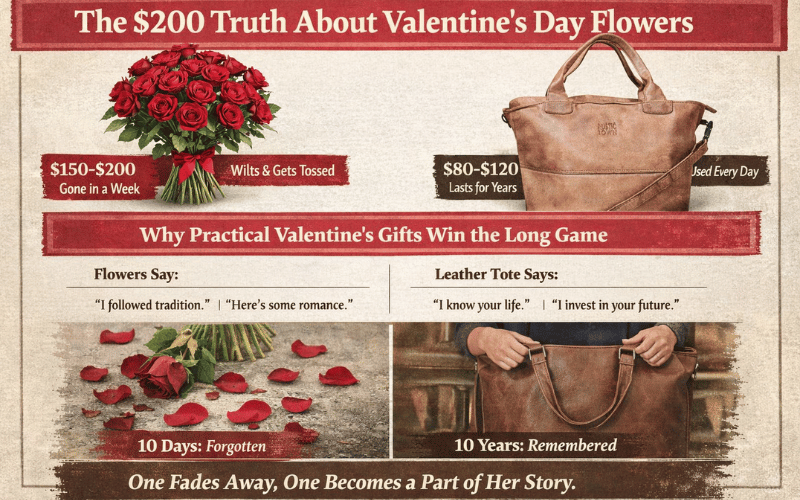 Why Leather Tote Bags Make Better Valentine's Gifts Than Flowers | RusticTown