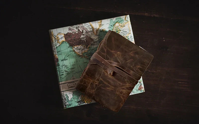 A Toast to our Authors: Vintage leather journals and the love of writing