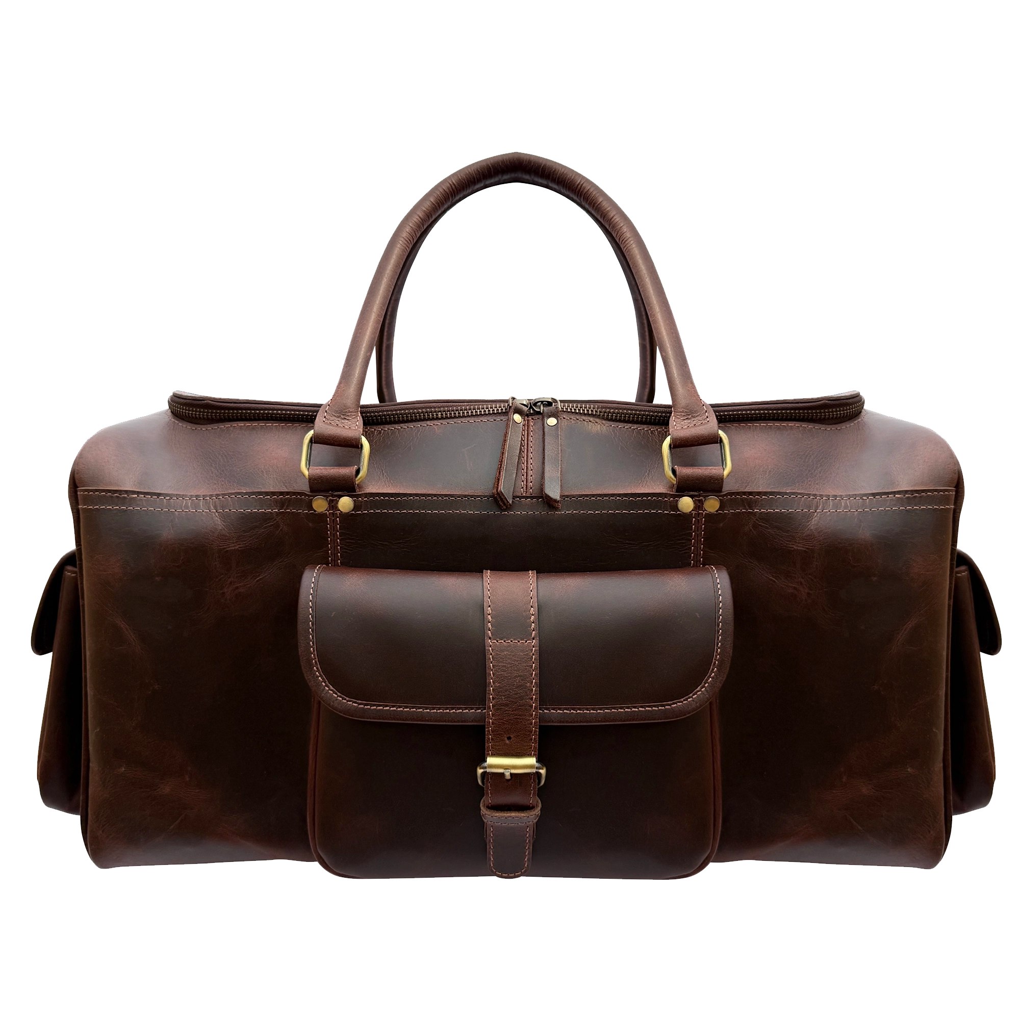 Rugged Leather Duffle Bag for Men | Full-Grain Buffalo Adventure Gear