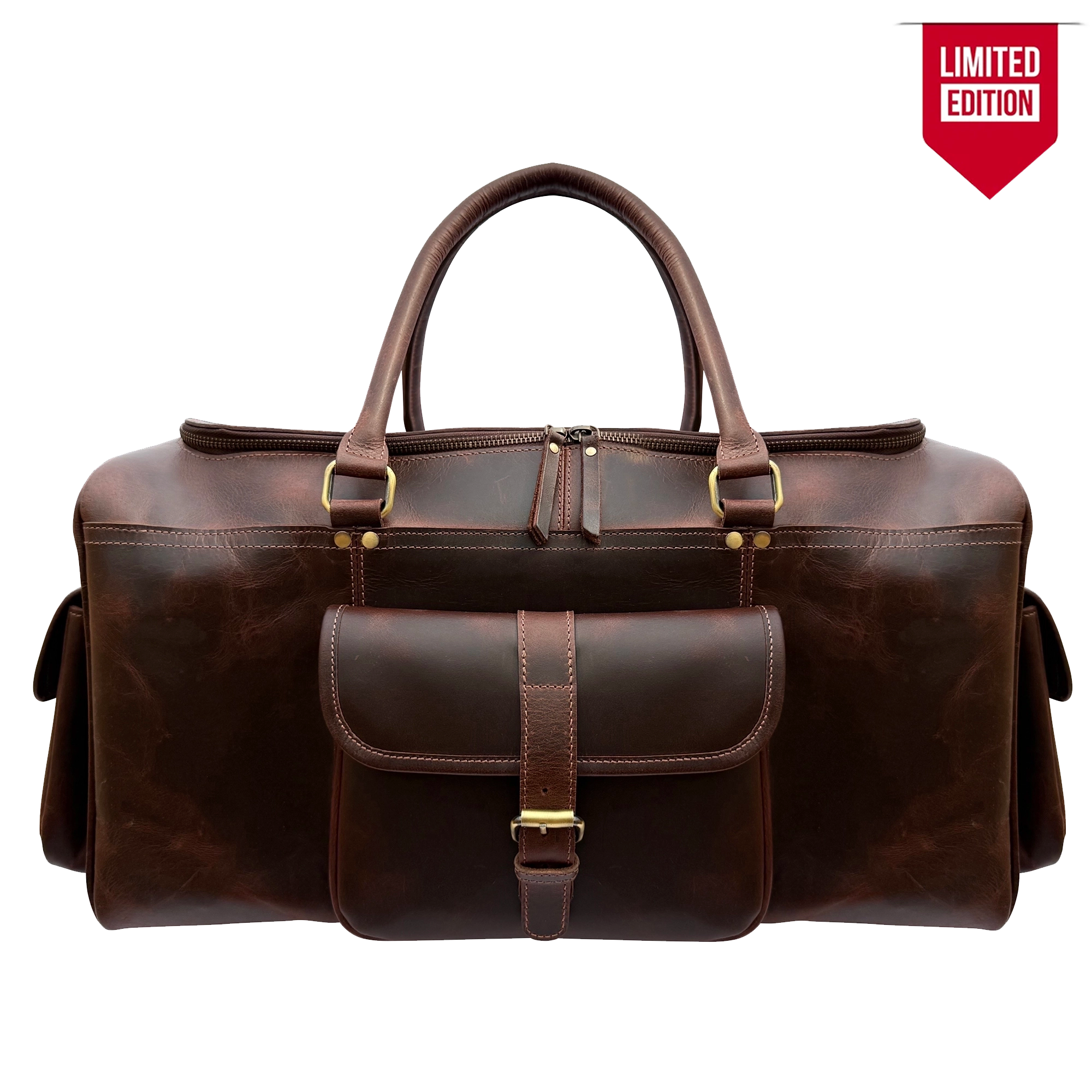 Rugged Leather Duffle Bag for Men | Full-Grain Buffalo Adventure Gear
