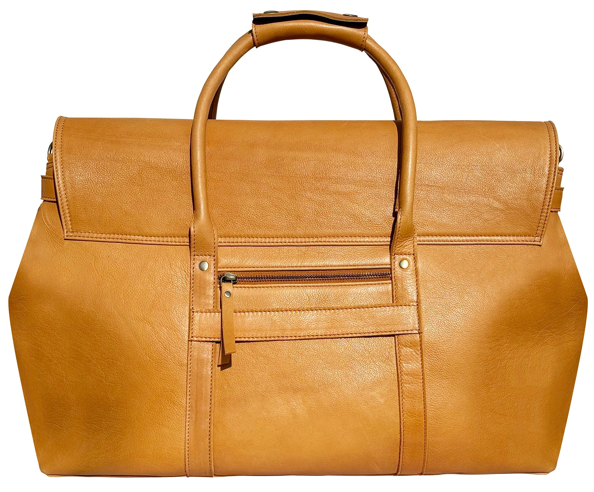 Leather Duffle Bag for Men : Premium Weekender Travel Carry-on