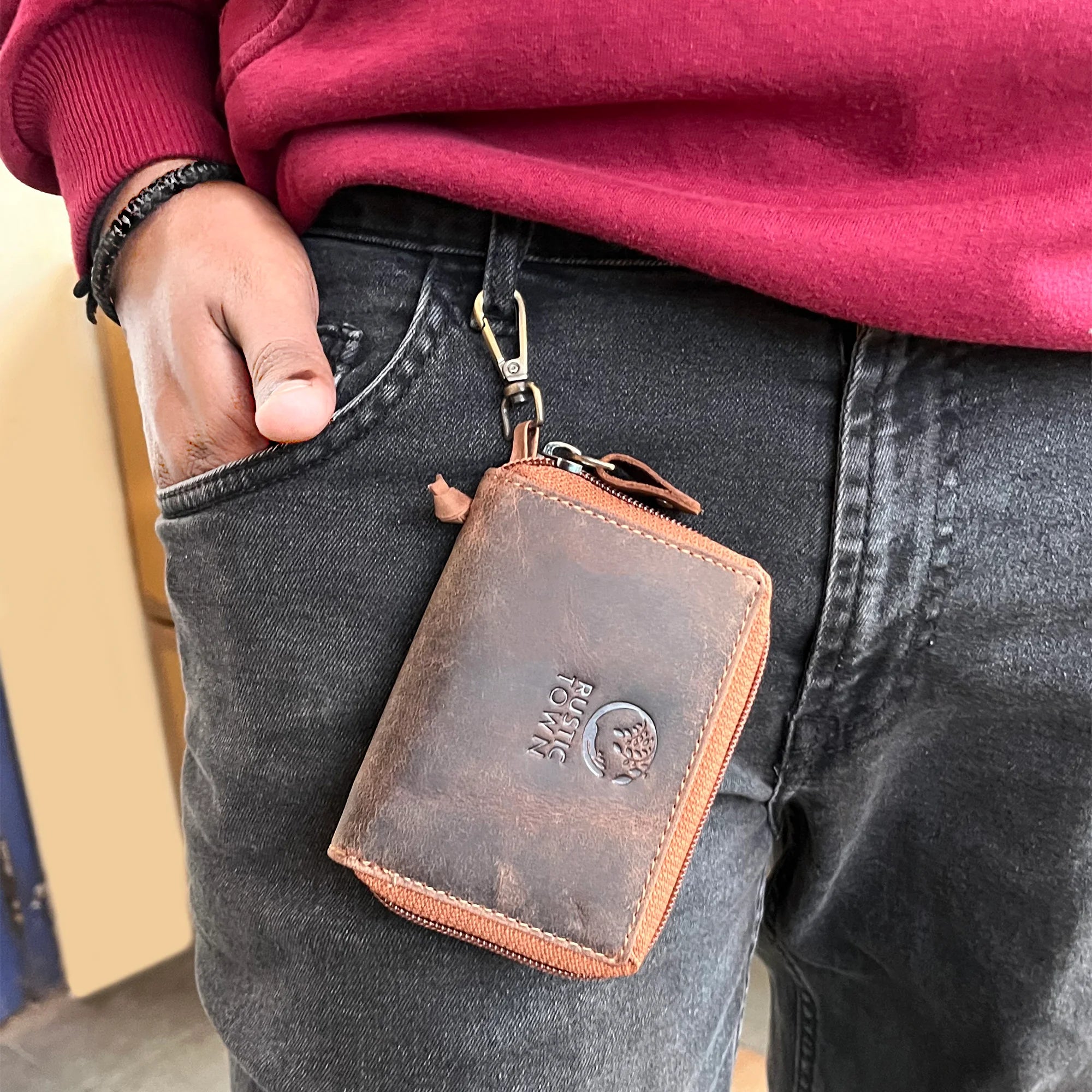 Leather key holder