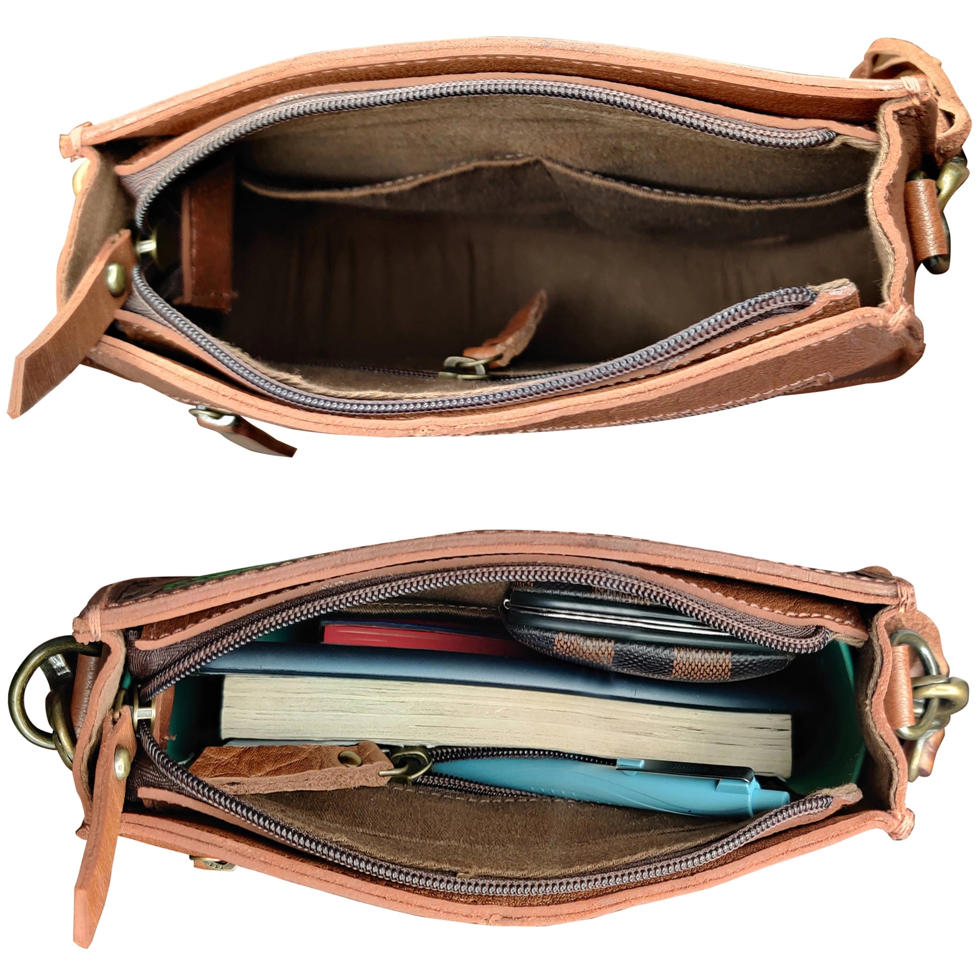 Leather Hobo Bag for Women – Western Tassel Fringe Purse