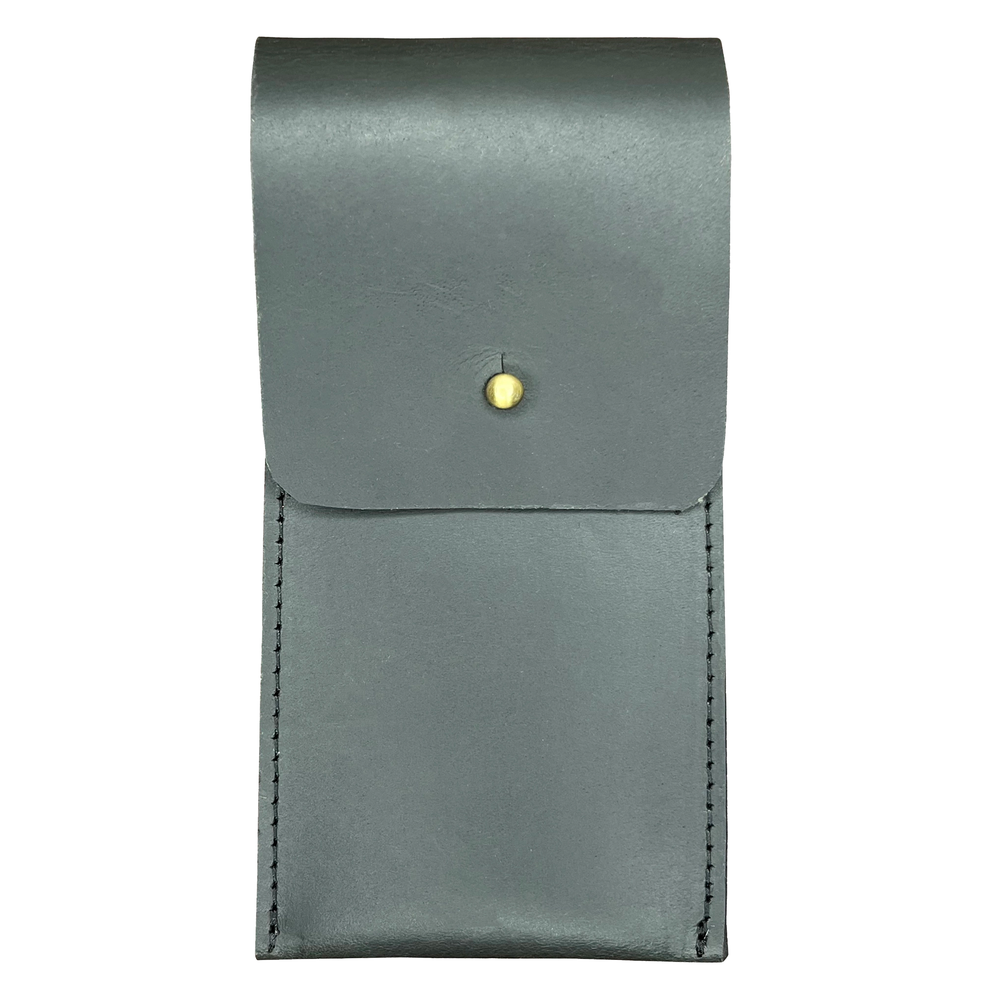 Leather Pen Case - Handmade Pen Protective Sleeve Cover (Black)