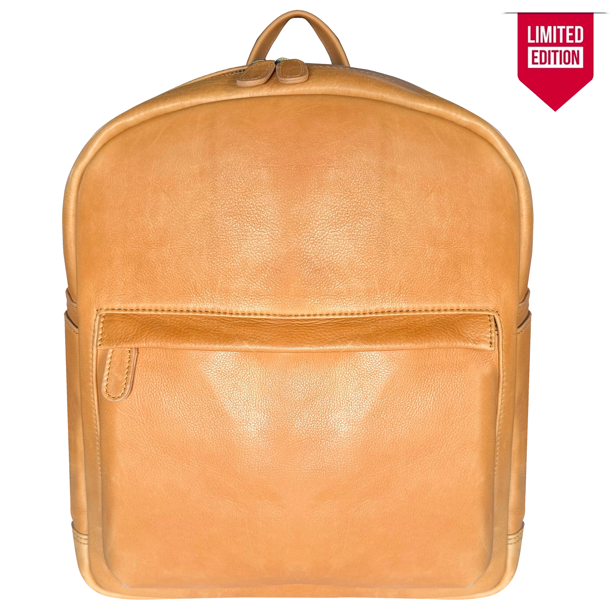 Full-Grain Leather Backpack - Laptop & Travel Rucksack