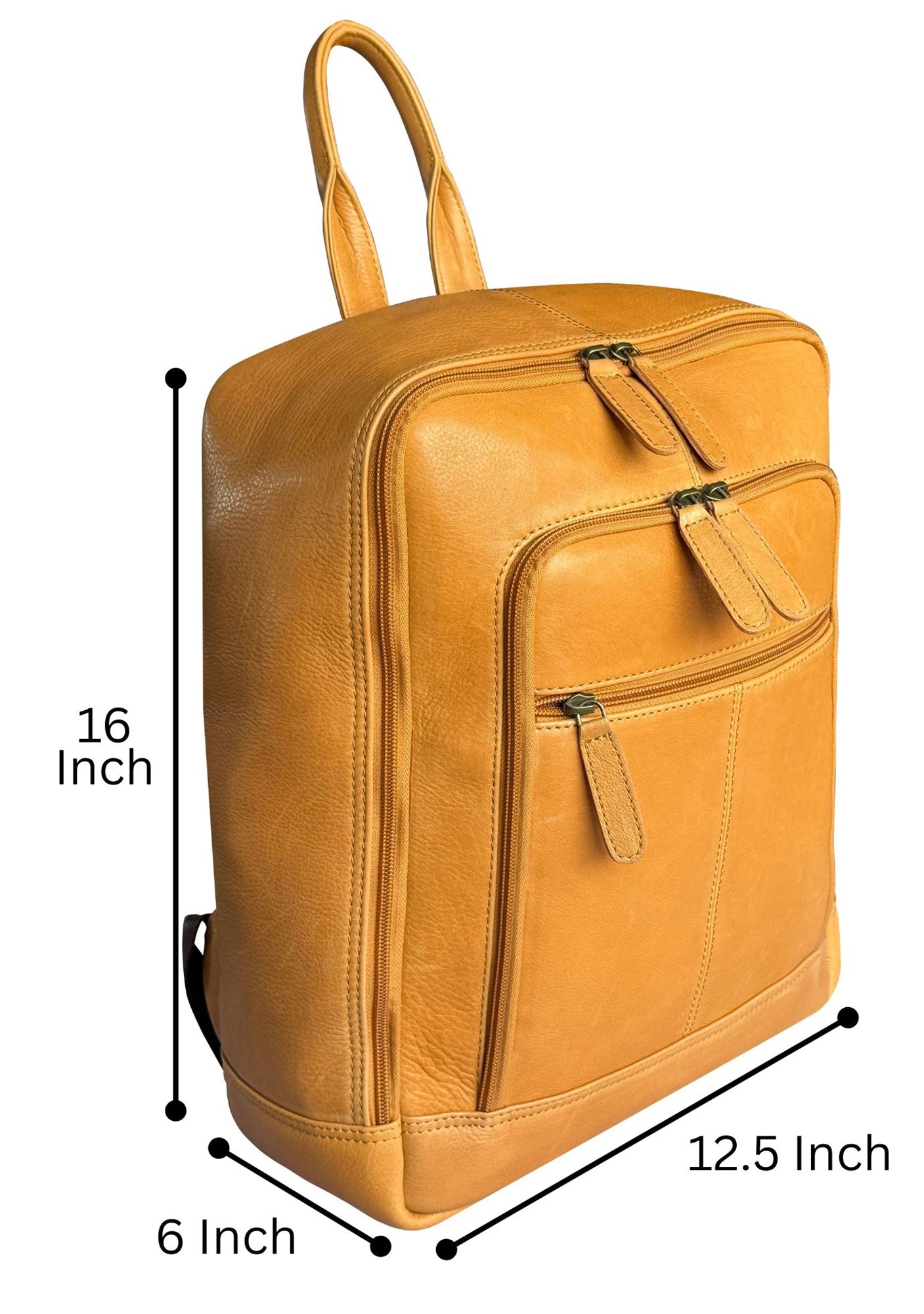 Ridge Genuine Leather Backpack Travel Rucksack Shoulder Bag