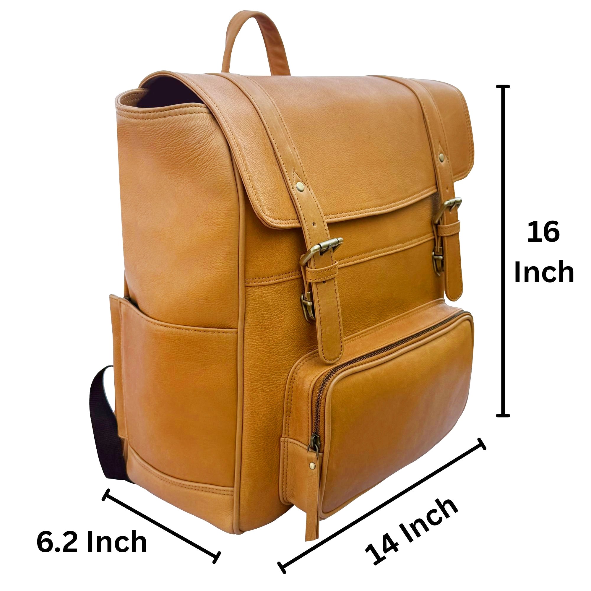 Full-Grain Leather Backpack for Work & Travel | Laptop & Trolley Ready