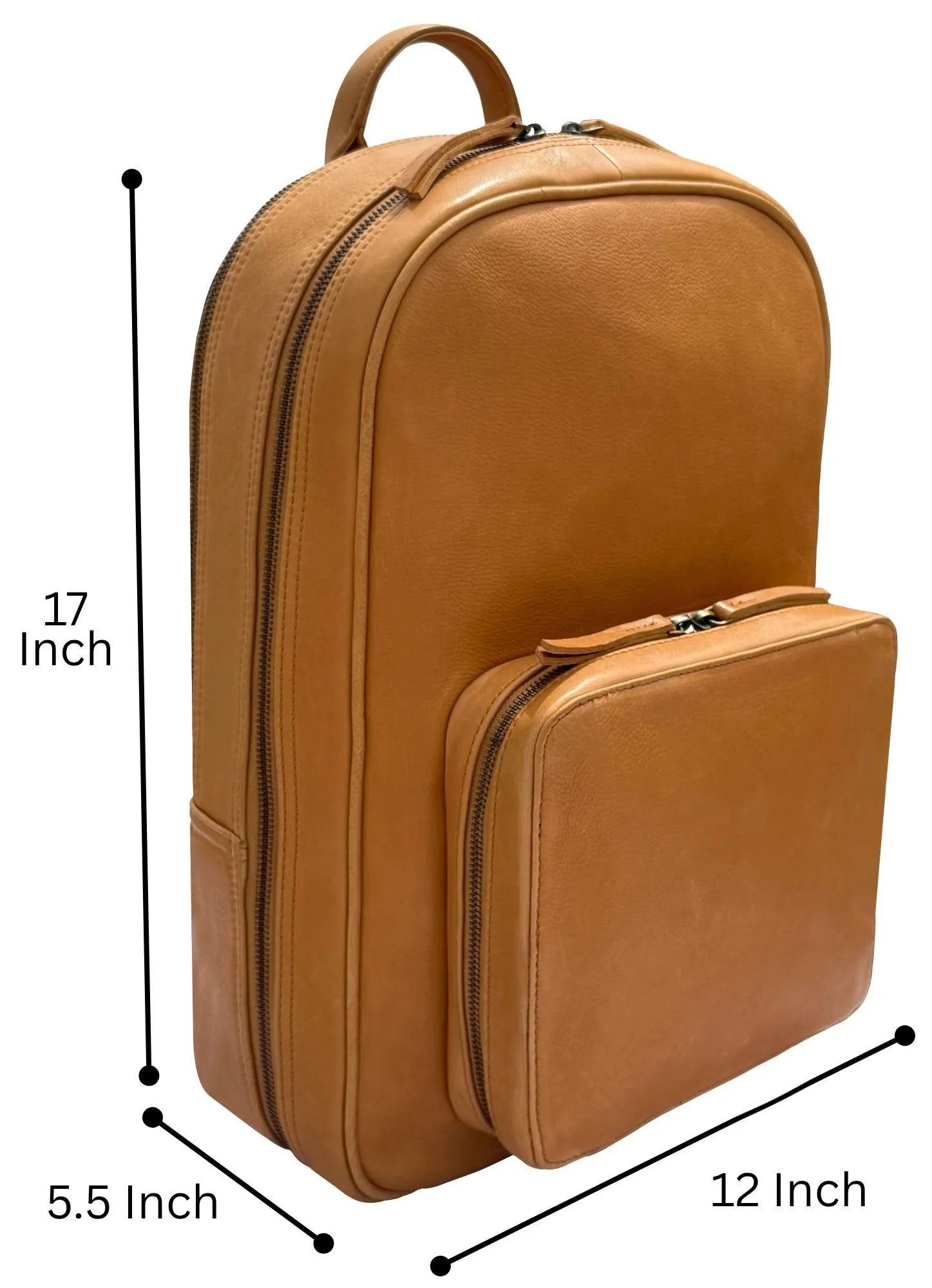 Leather Laptop Backpack | Travel Commuter Rucksack