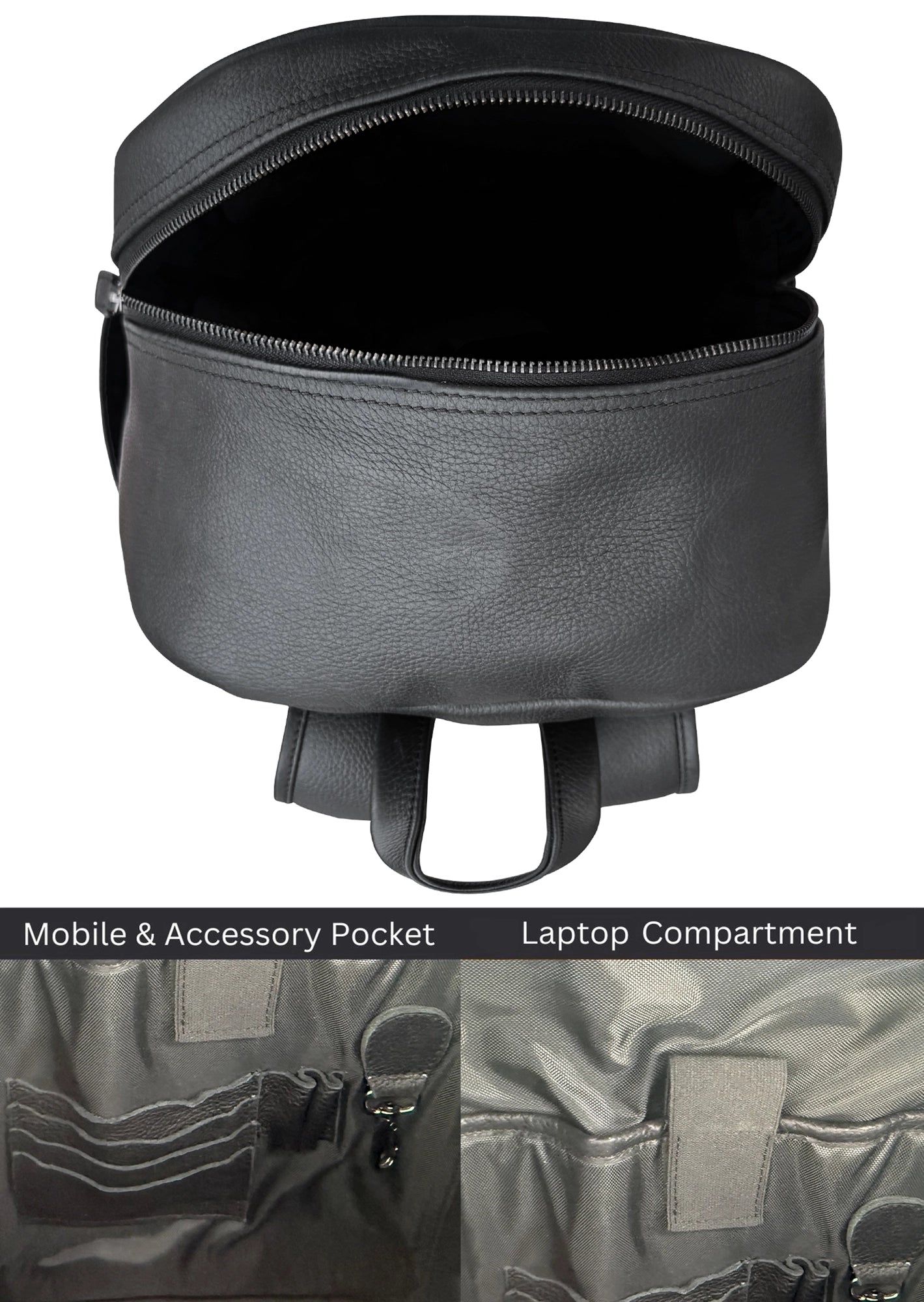 Leather Backpack for Men - Laptop & Travel Rucksack