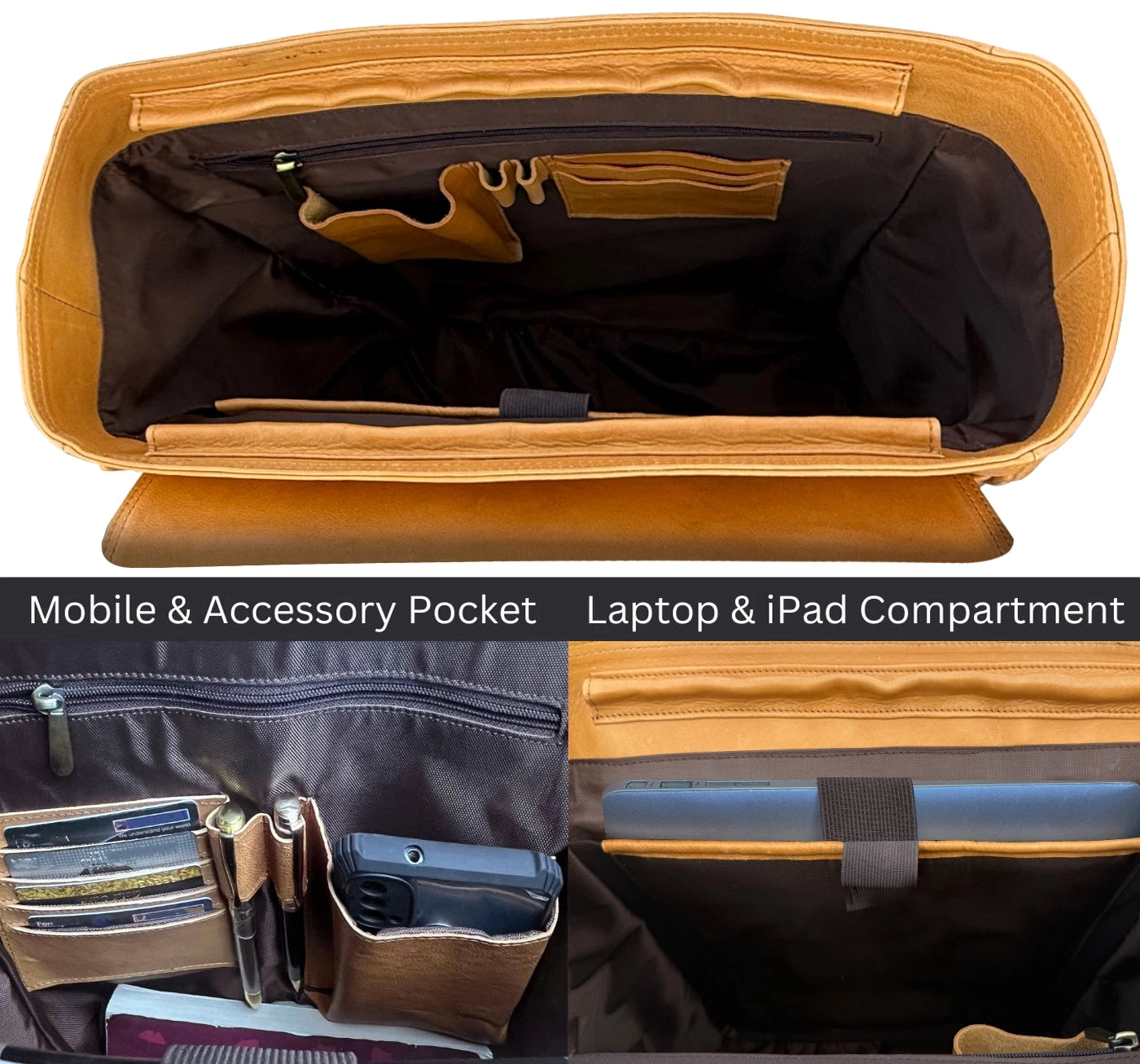 Full-Grain Leather Backpack for Work & Travel | Laptop & Trolley Ready