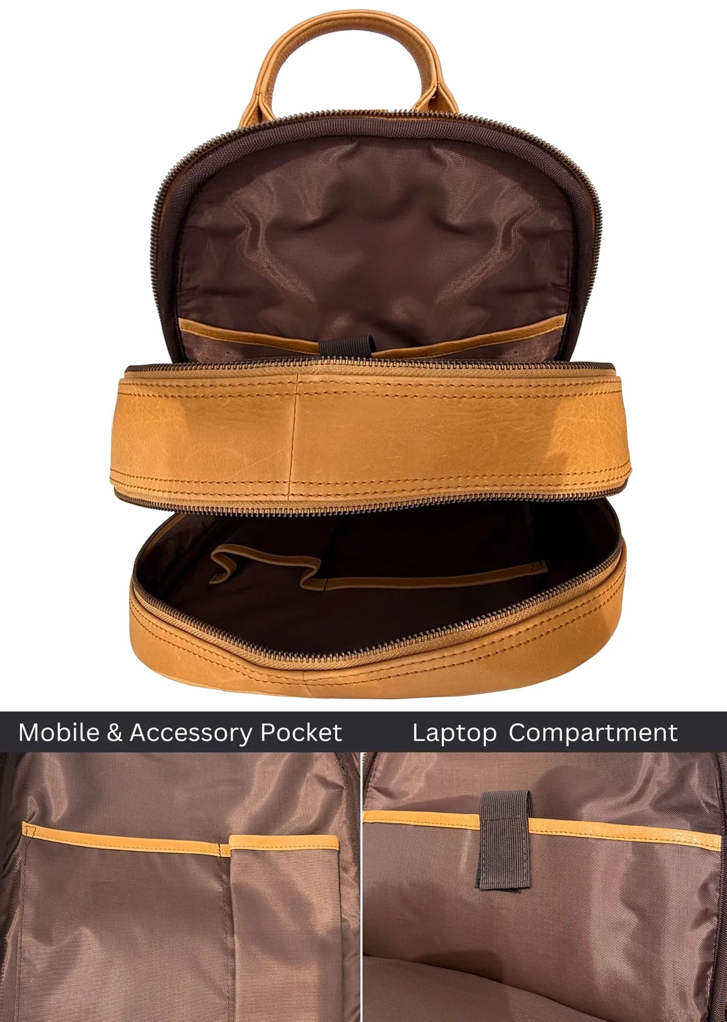 Leather Laptop Backpack | Travel Commuter Rucksack