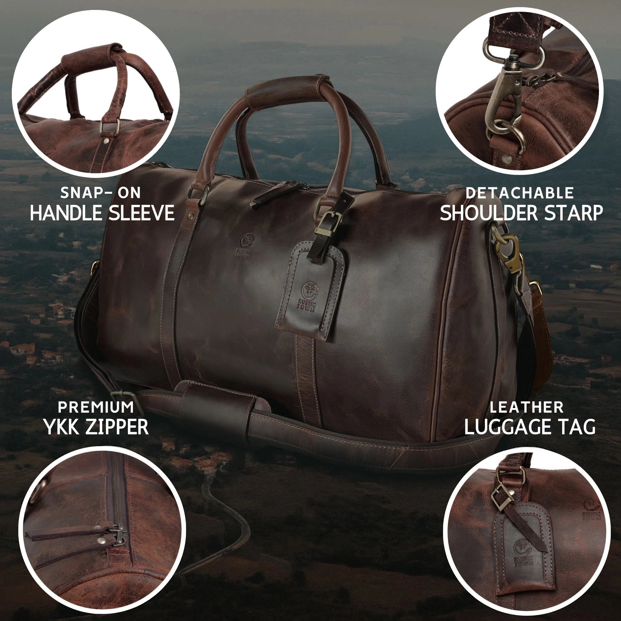 Nando Adventure Duffle Bag (Walnut Brown)