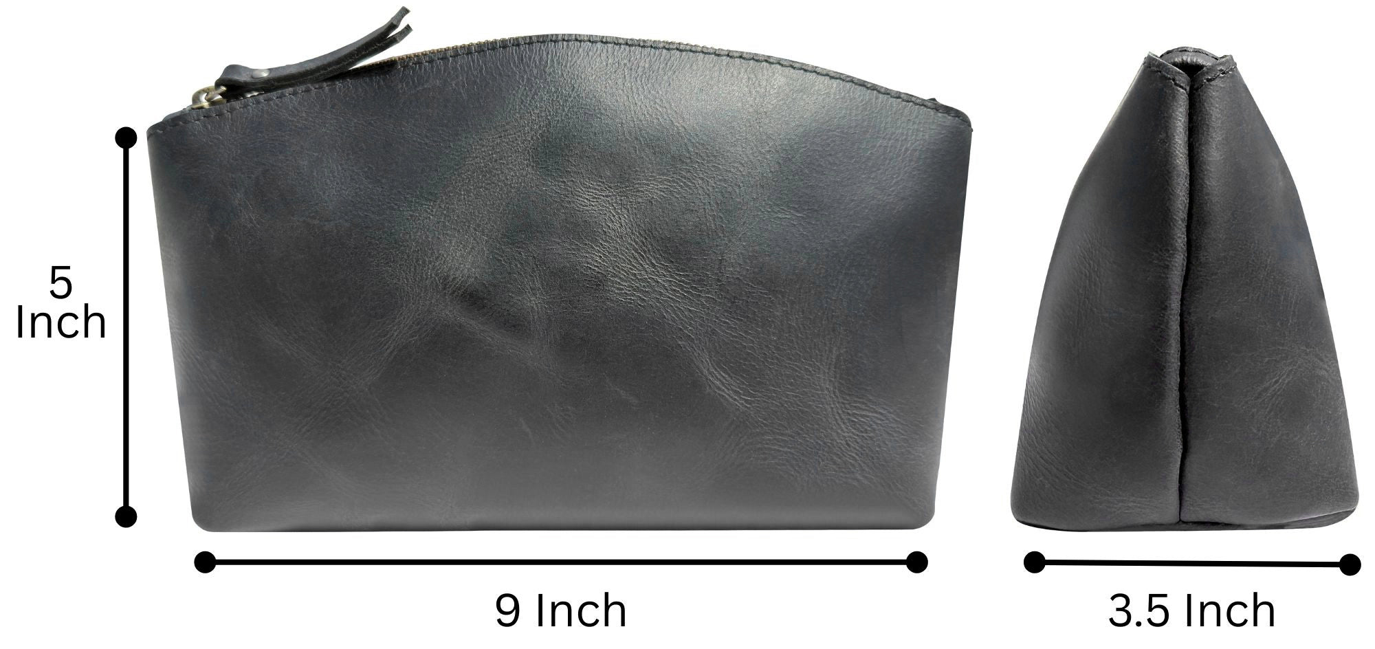 Sloane Leather Toiletry Bag | Full Grain Handmade Travel Dopp Kit