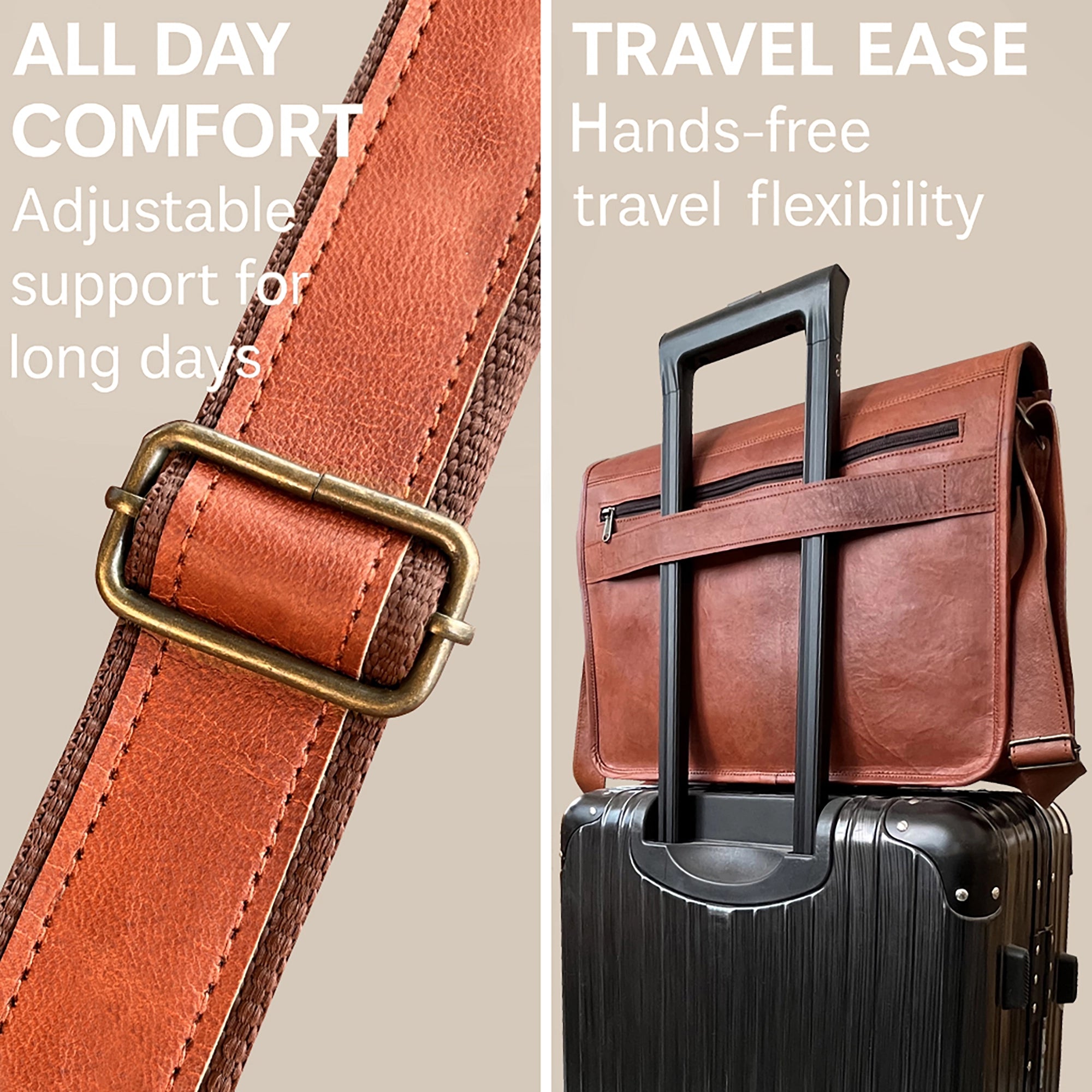 Artisian Leather Laptop Messenger Bag (15 inch)