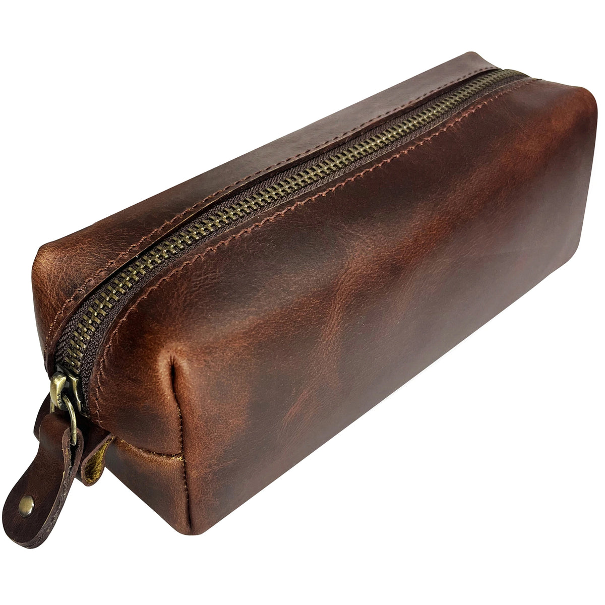 Luxury Leather Artist Pencil Case Small Best Made PU Leather