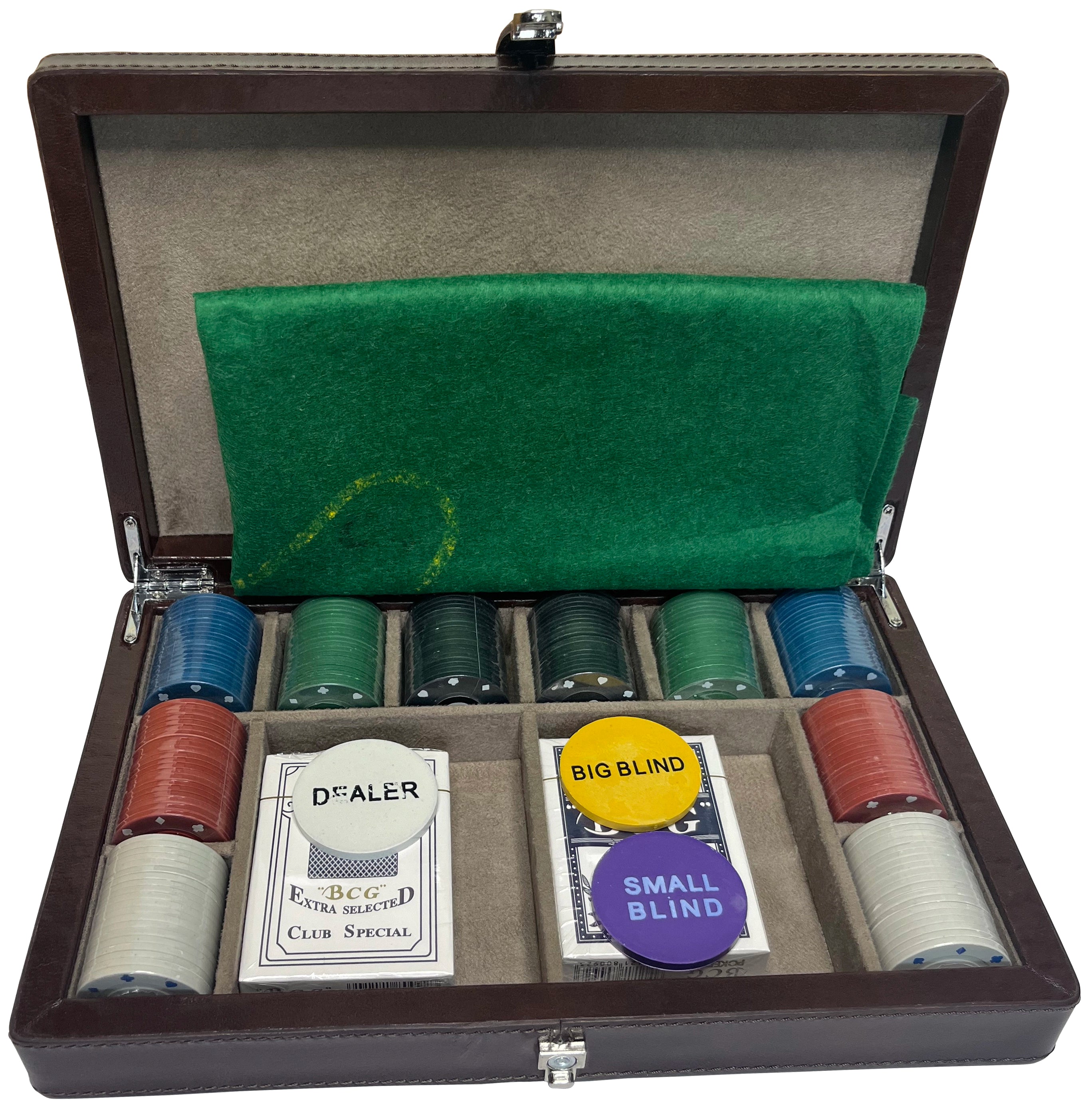 Full-Grain Leather Poker Chip Set | Complete Luxury Game Night Box