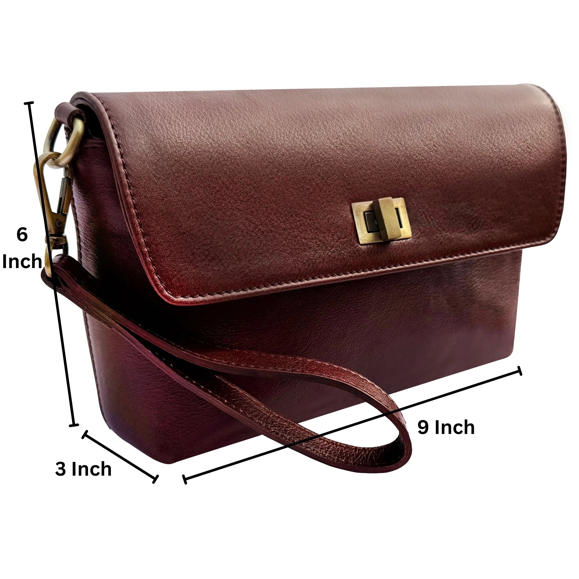 Leather Wristlet Wallet Travel Clutch Purse for Women