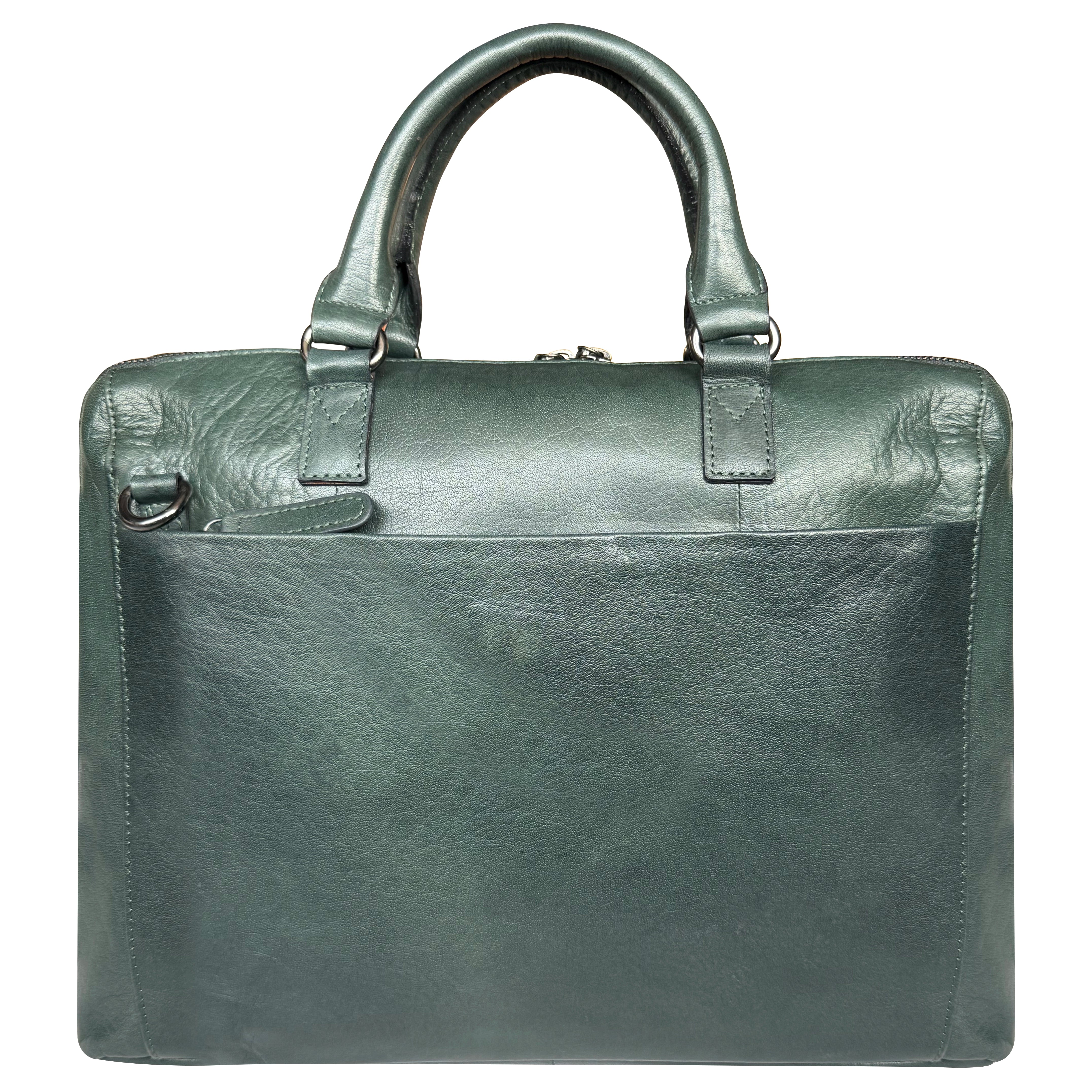 Leather Messenger Bag for Men Women Vintage Travel 14 inch Laptop Briefcase Shoulder Bag