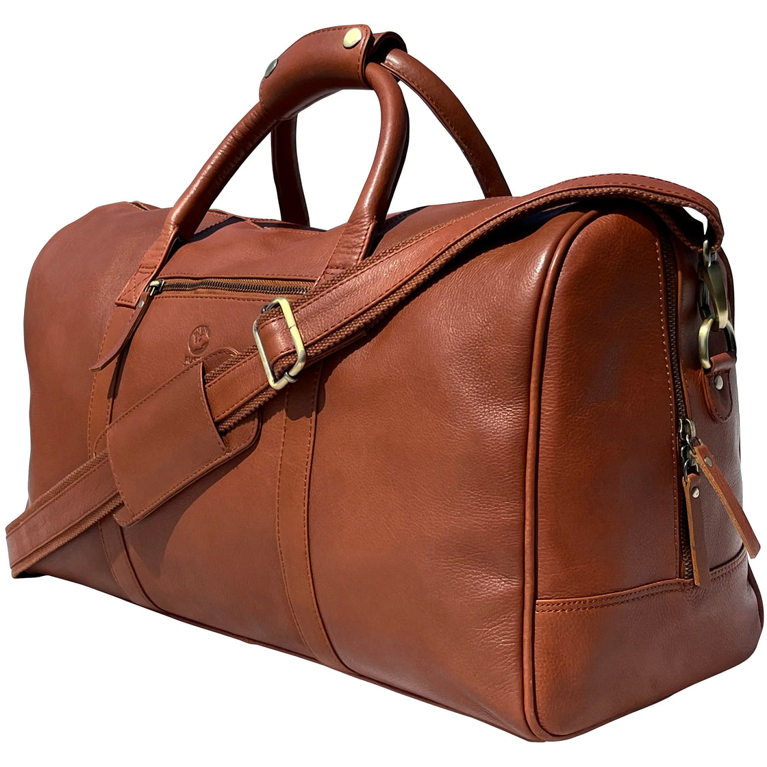 leather duffle