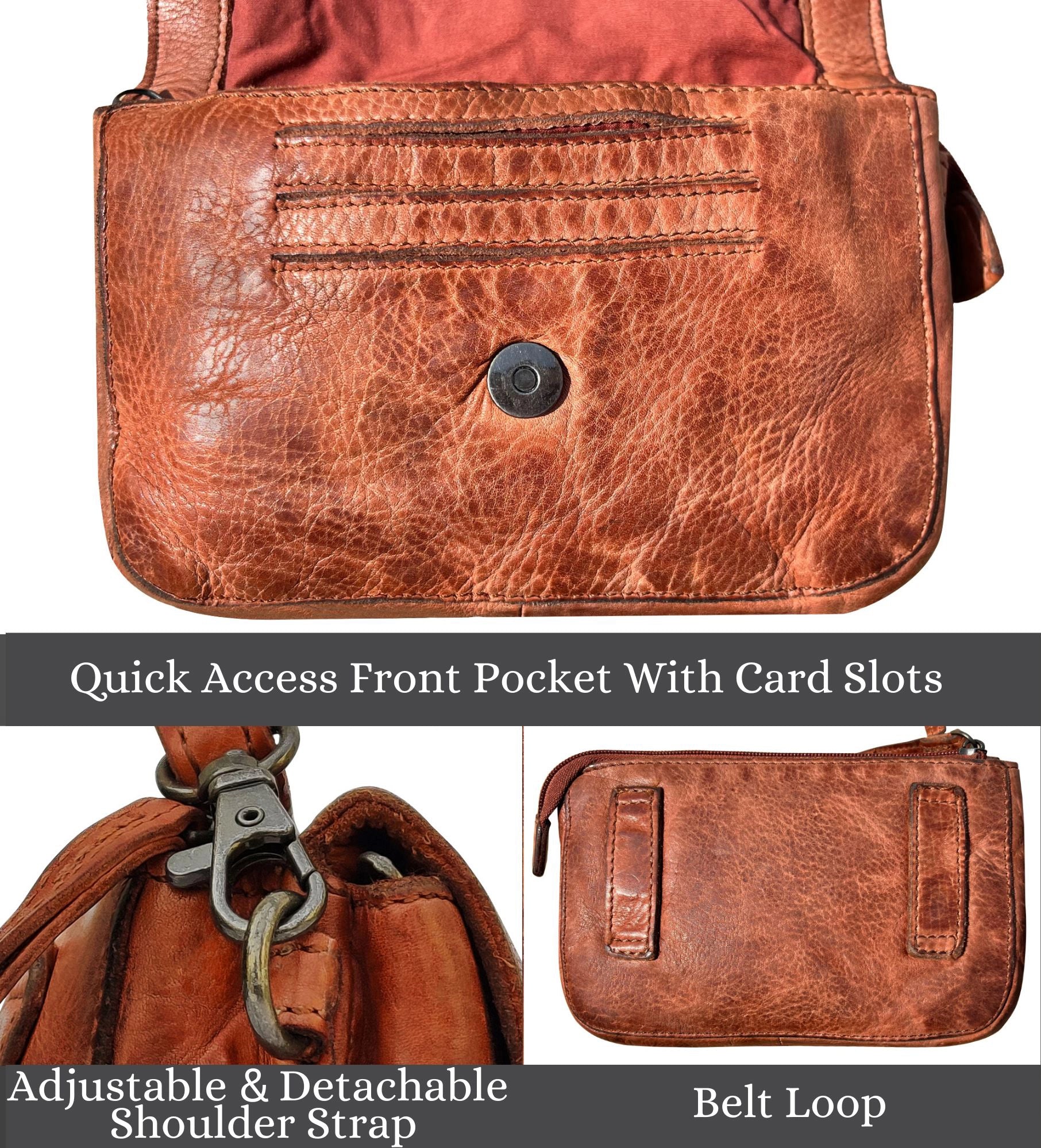 womens leather crossbody bags