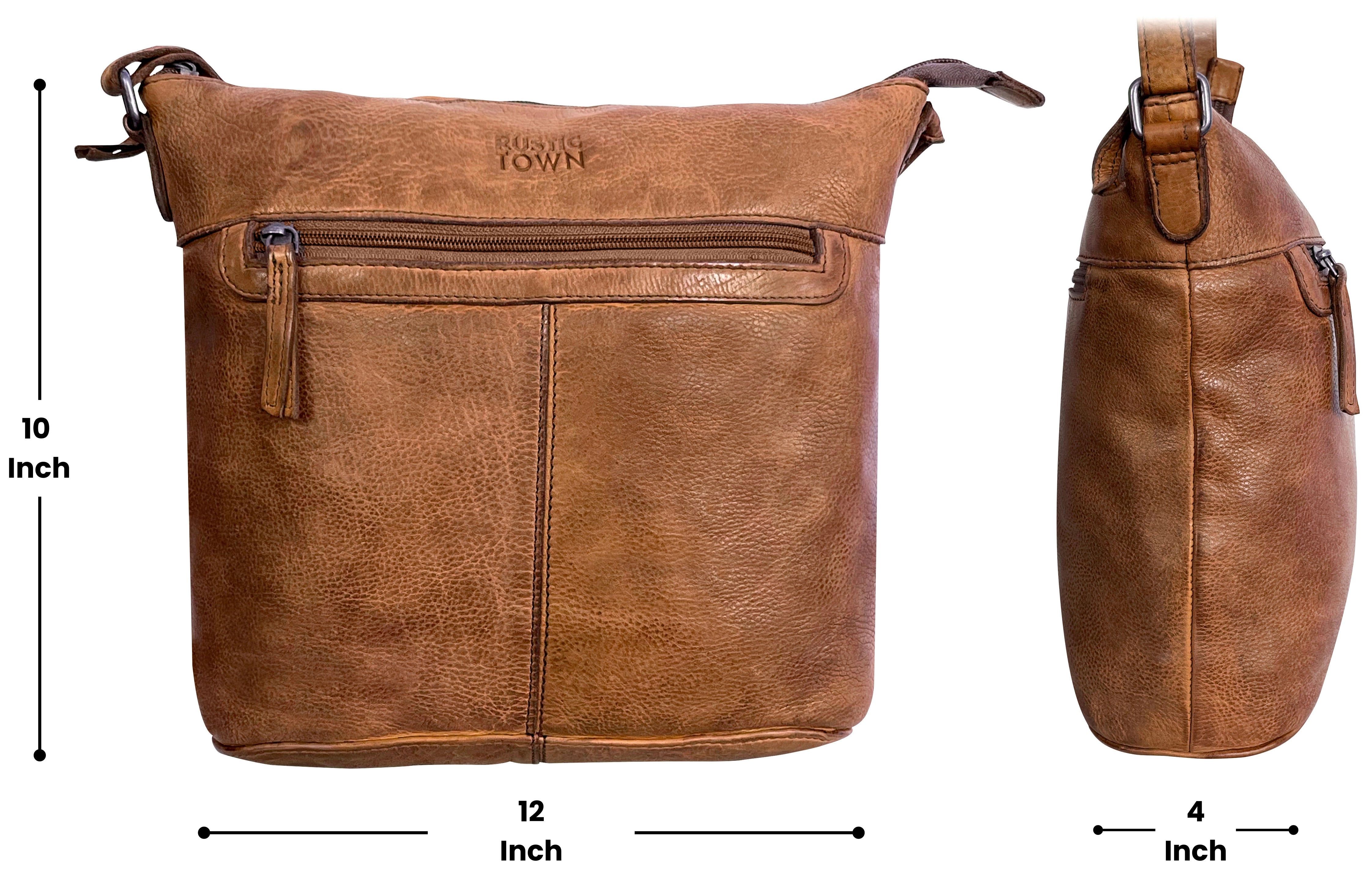 brown leather crossbody purse