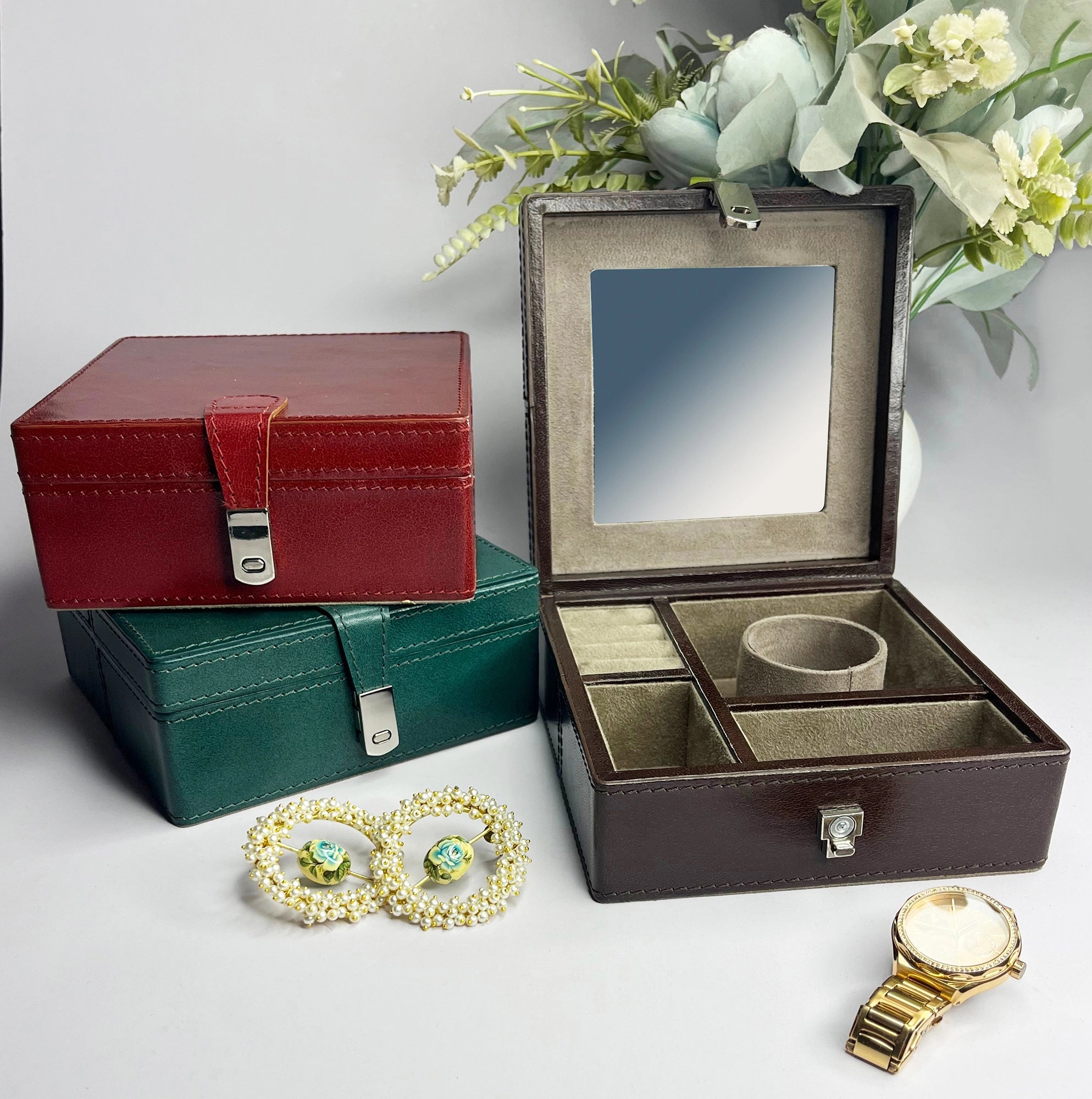 leather jewellery box
