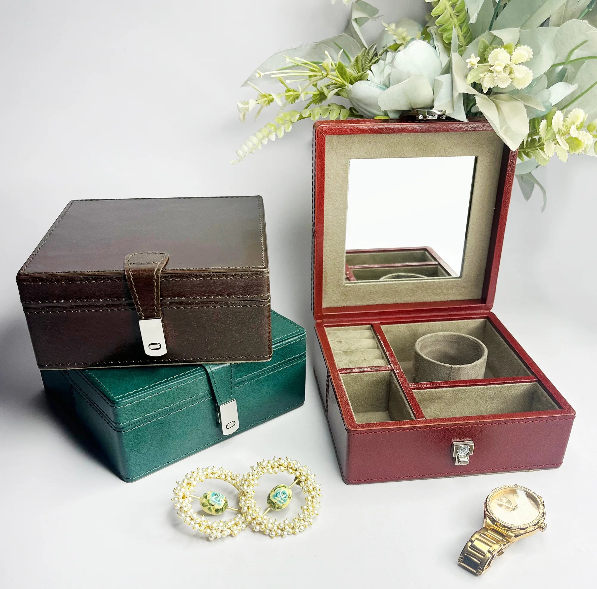 leather jewellery box