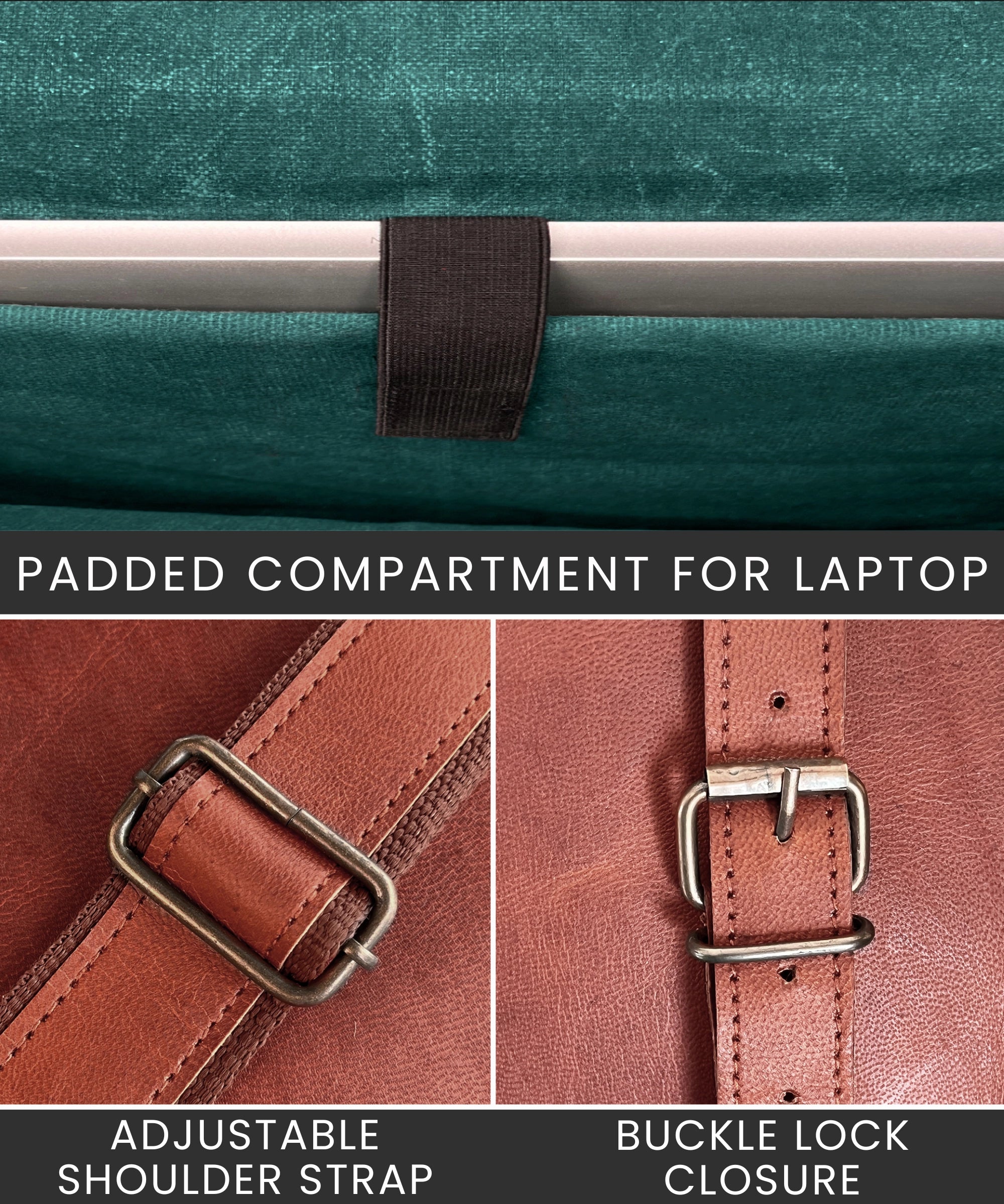 Scout Leather Laptop Messenger Bag (14 inch)