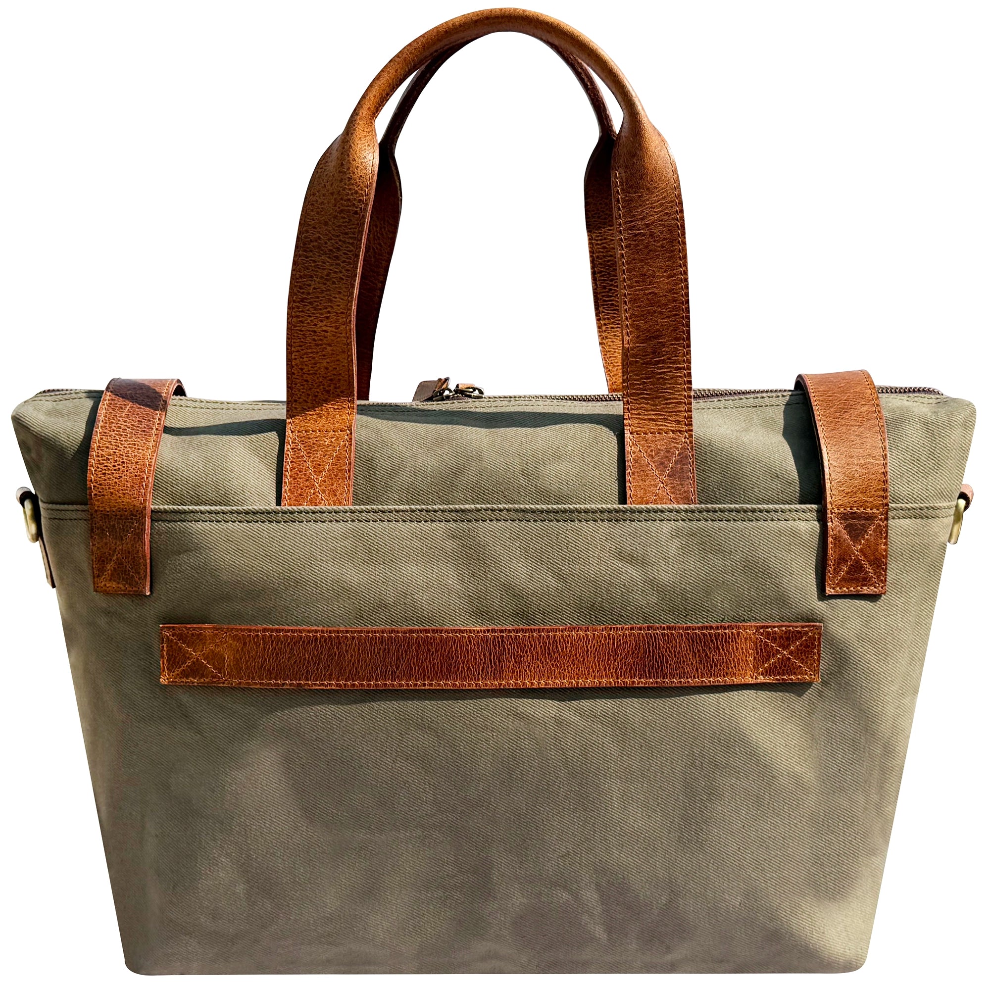 Canvas Leather Duffle Bag | Organized Travel Weekend Bag