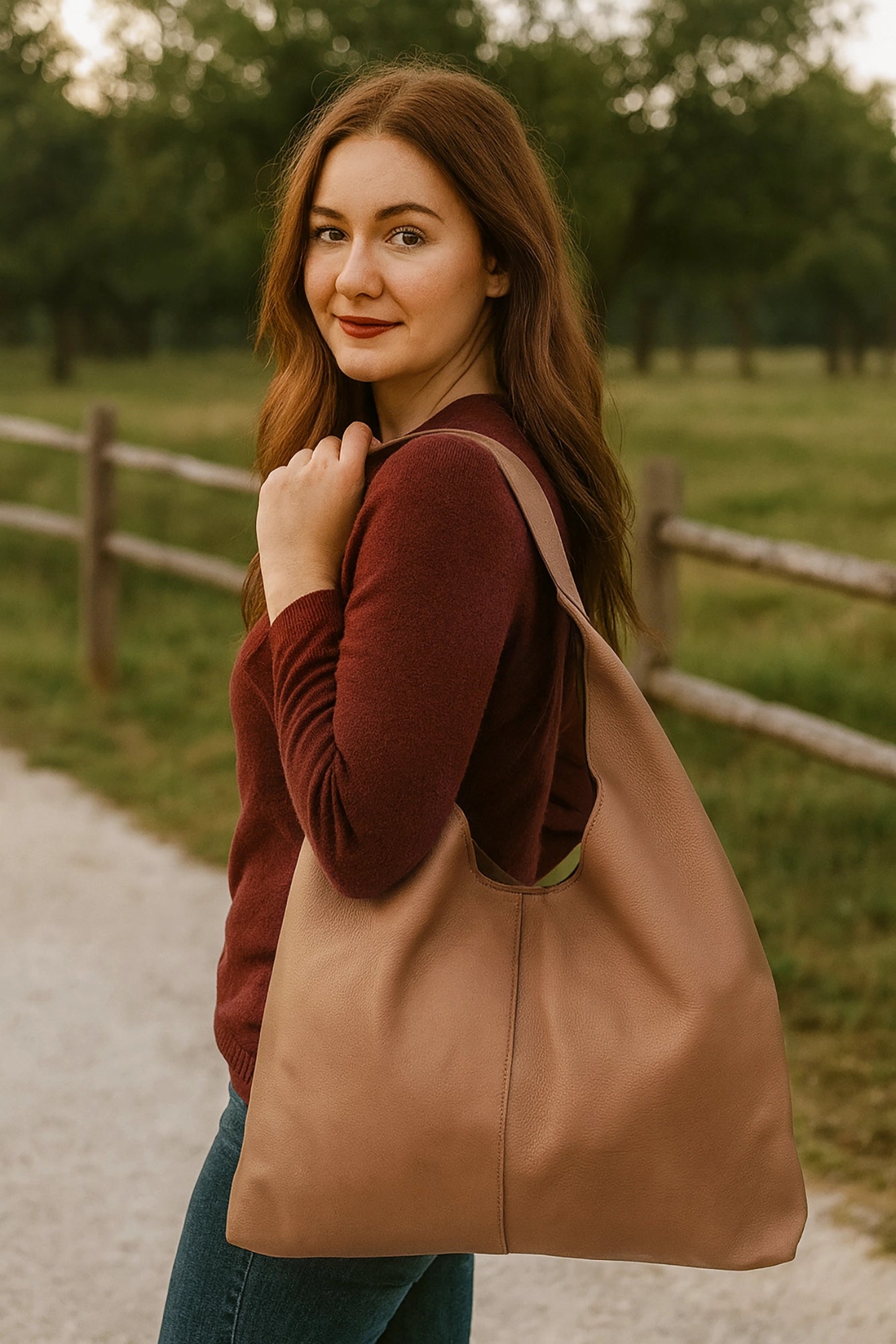 Leather Tote Bag for Women : Organized & Spacious Shoulder Satchel