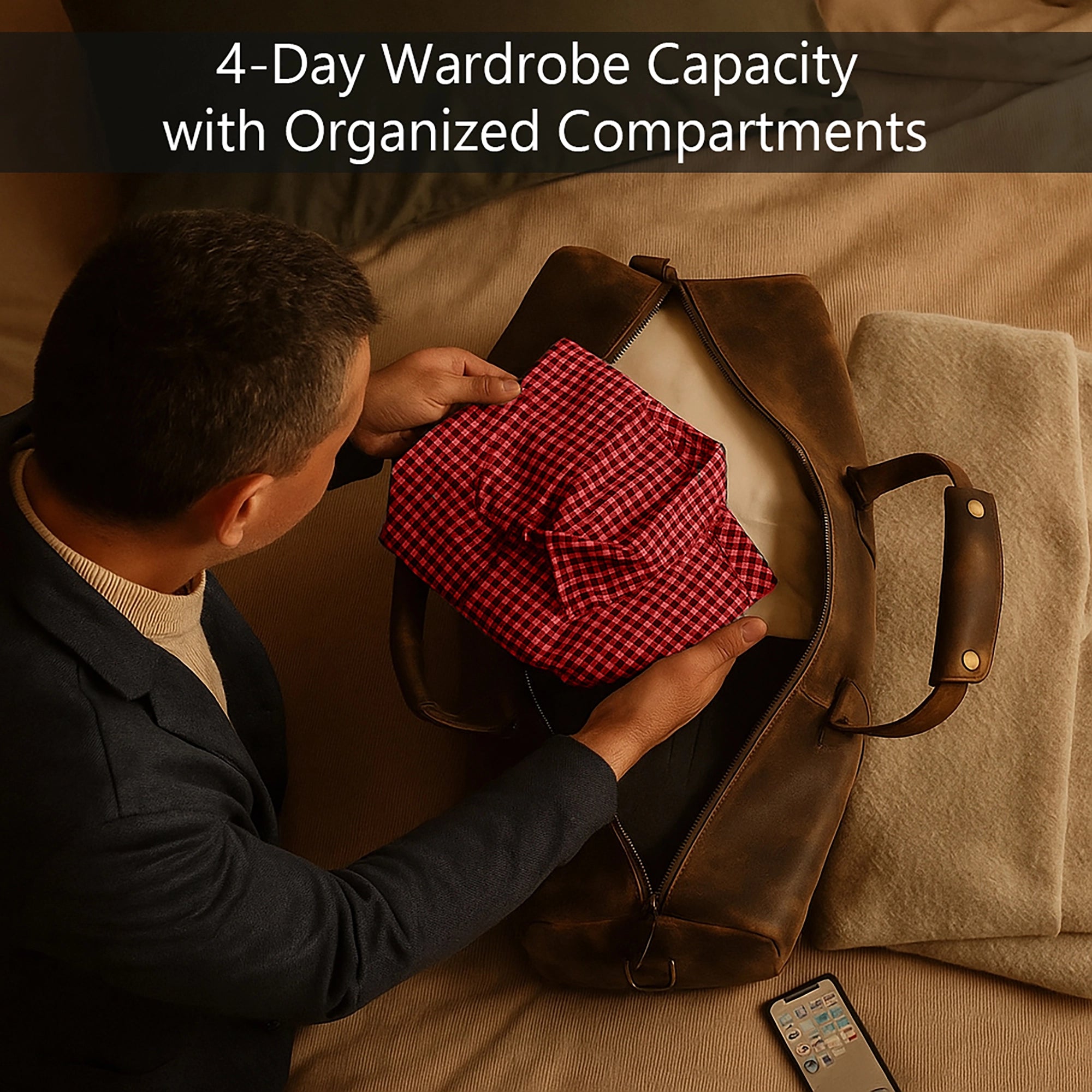 Nando Adventure Duffle Bag (Walnut Brown)