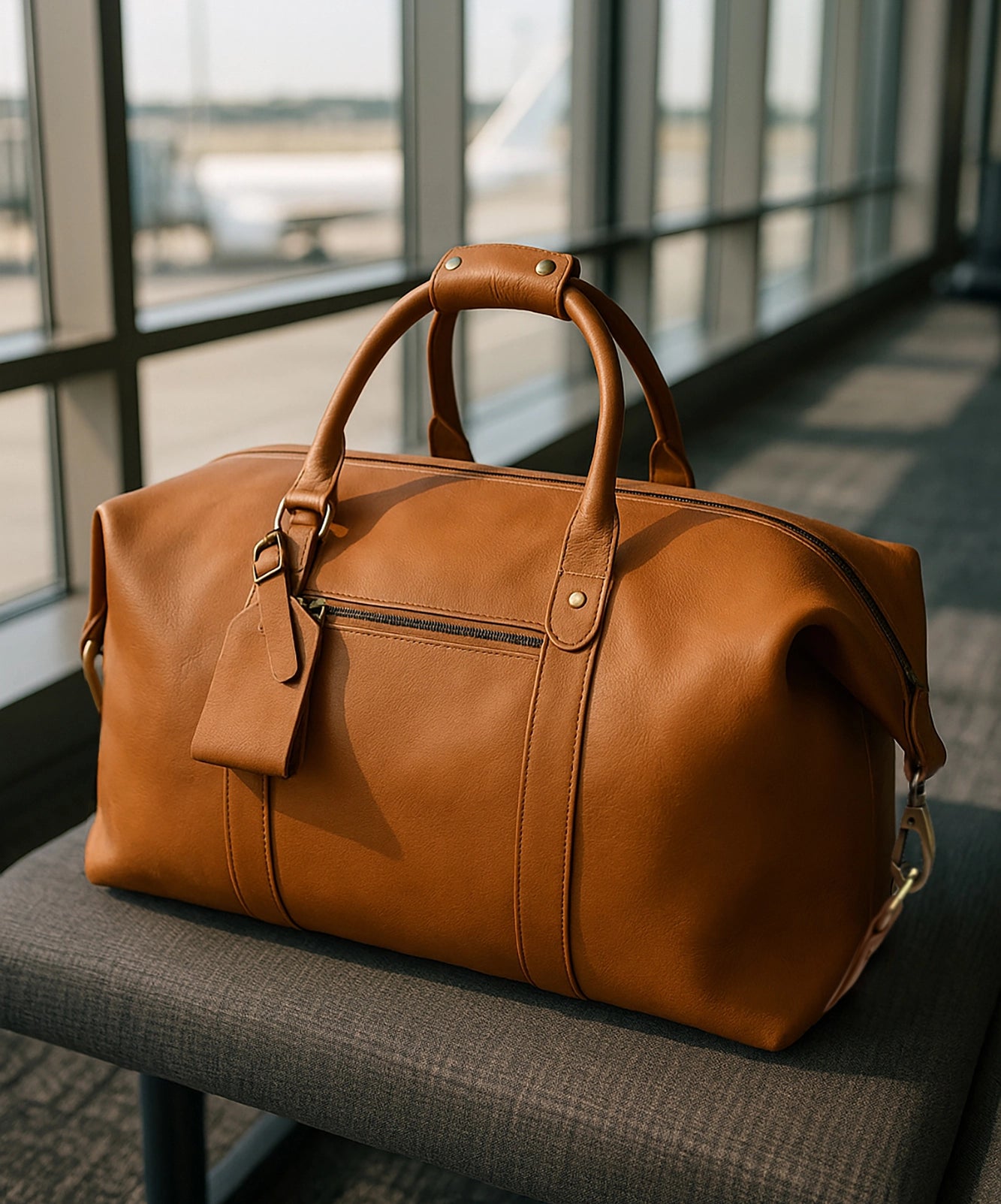 Leather Duffle Bag for Men - Weekender Overnight Bag