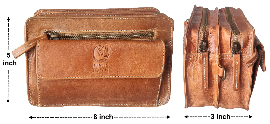 Leather Mens Clutch