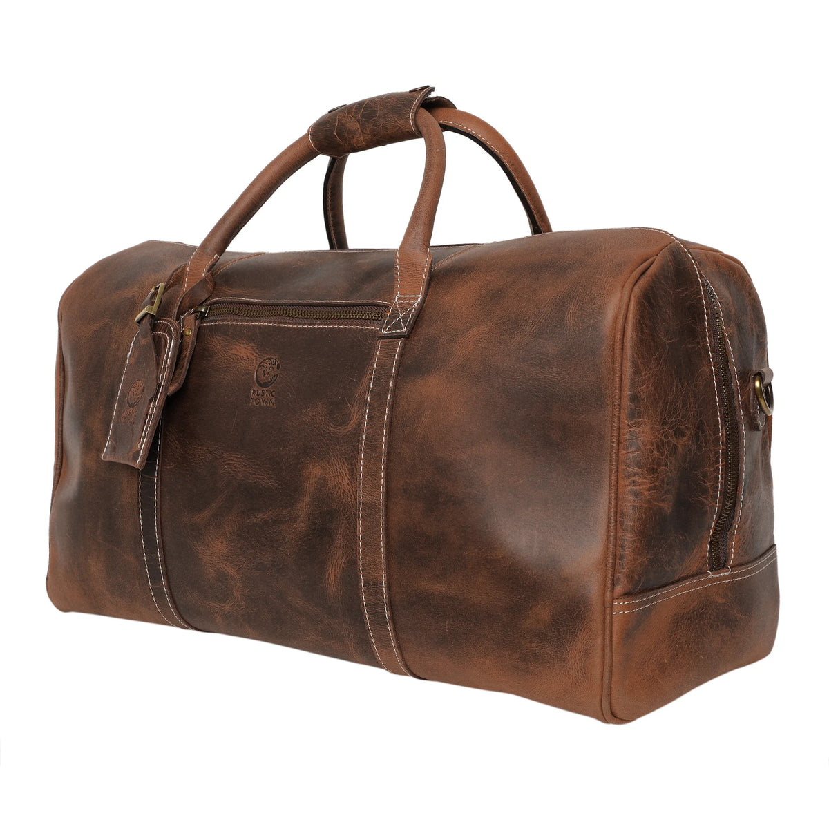 21 Inch Genuine Buffalo Leather Travel Duffle Bag, UK