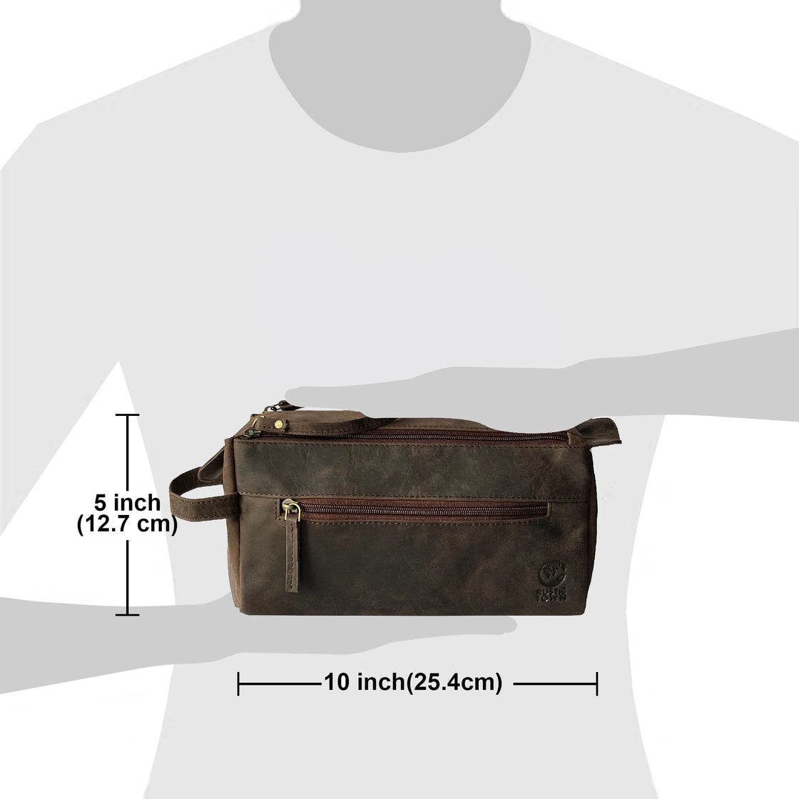 leather toiletry bag for men