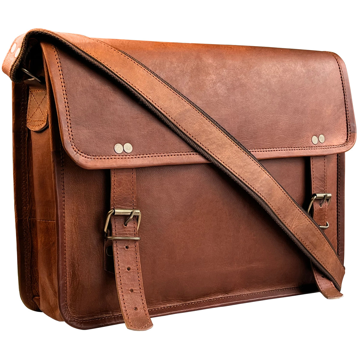 Scout Leather Messenger Bag College Office Crossbody Laptop Bag (13 inch) –  Rustic Town