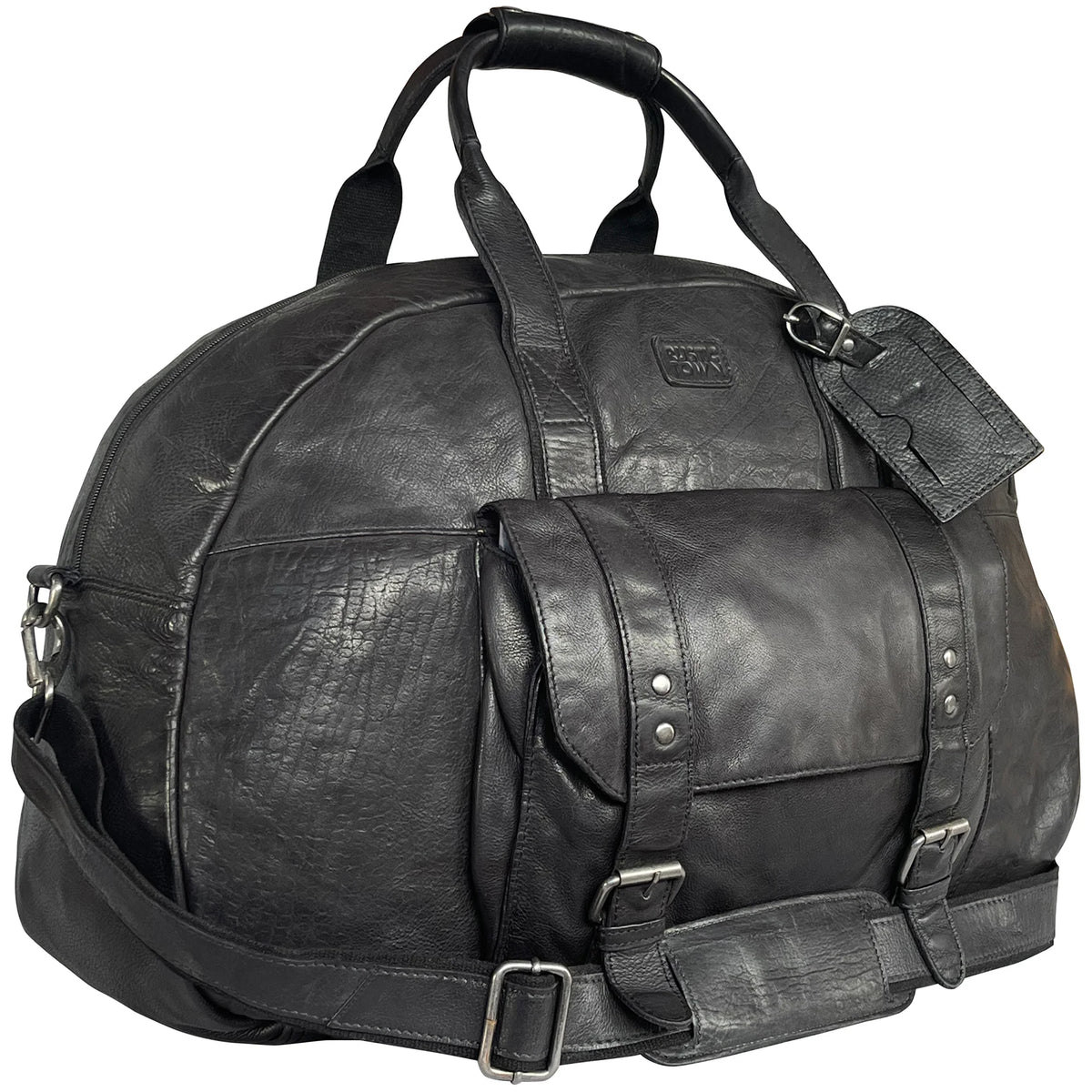 Leather Duffel Bags for Men - Airplane Underseat Carry on Luggage by RusticTown