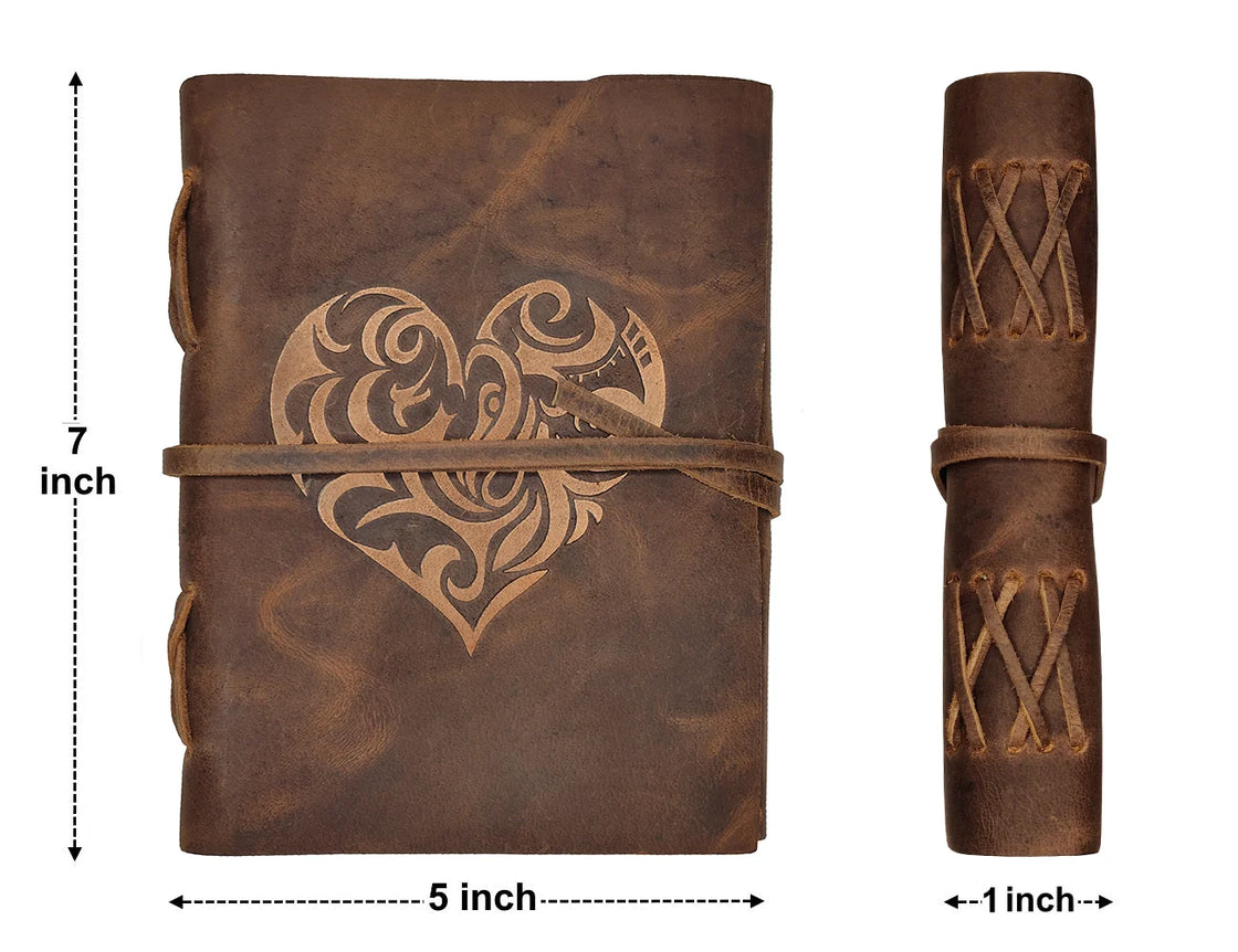 Leather refillable journal
