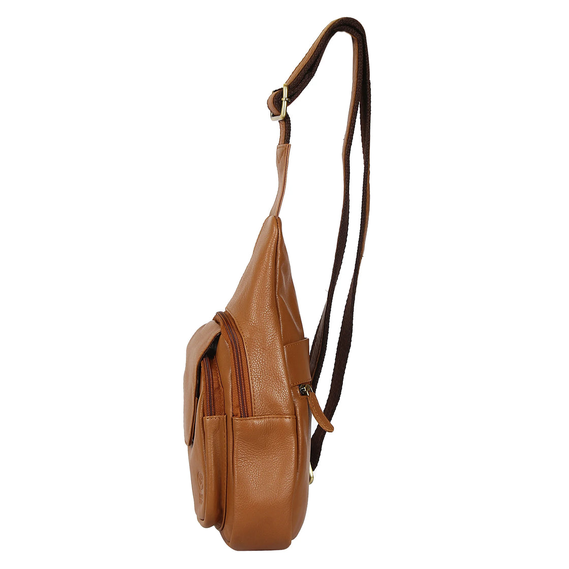 leather chest bag