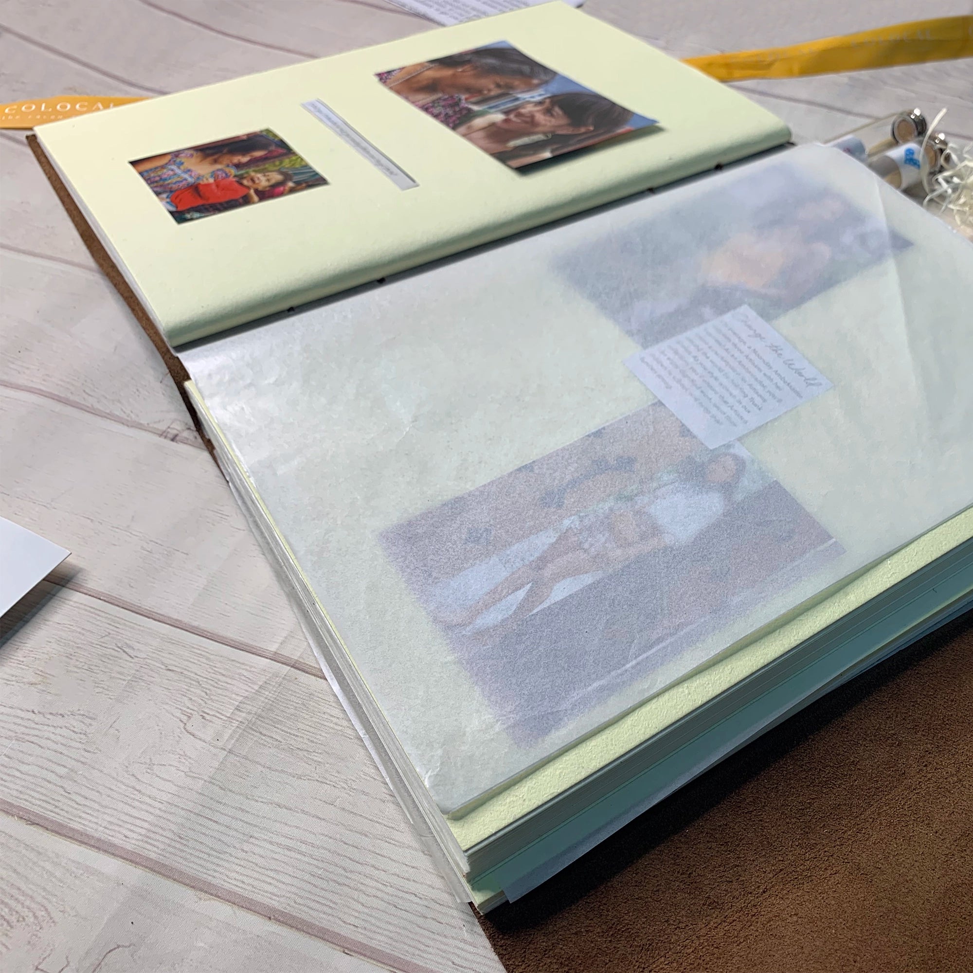 leather picture book